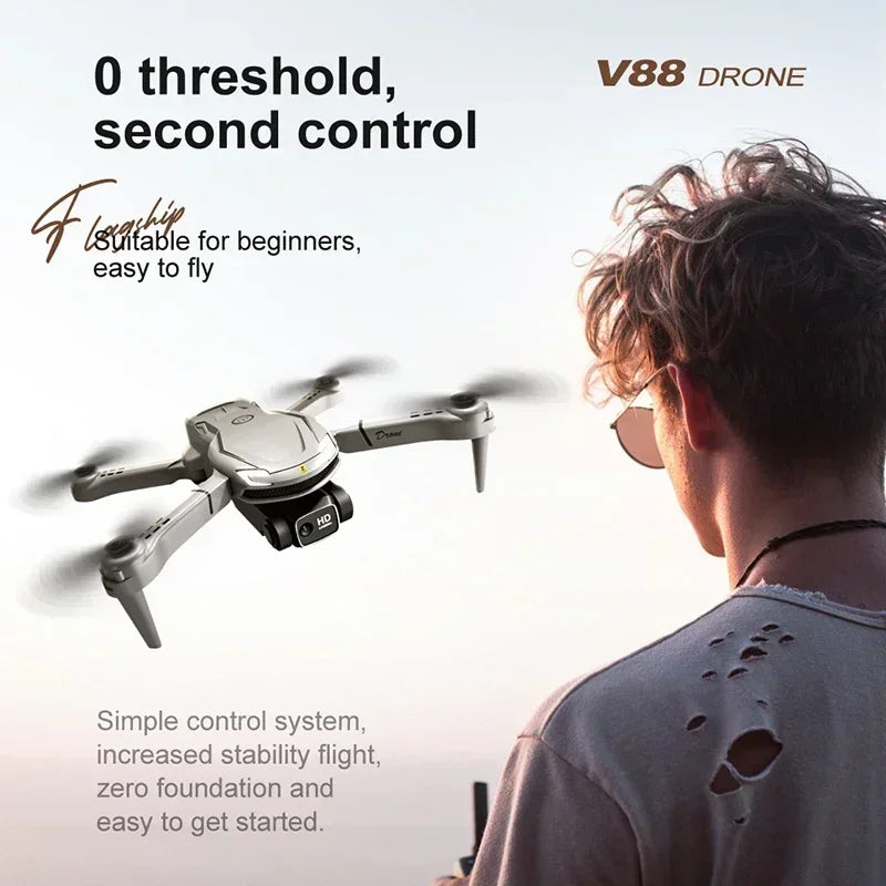 2026 New  Original V88 Drone Professional 8K HD ESC Camera Optical Flow OA Aerial Drones Wifi RC UAV Upgraded Toys Gift 2025 New