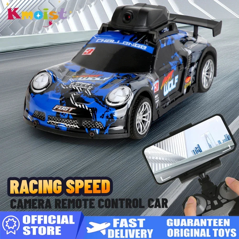 RC Racing Car With HD Camera High Speed FPV 2.4G Remote Control Photography Vehicle PVC Shell RC Vehicle for Kid With Live Video