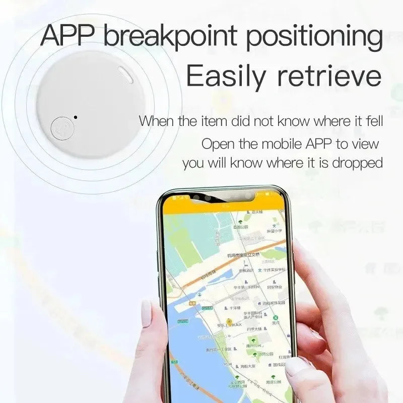 2026 GPS Bluetooth 5.0 Tracker AntiLost Device Round Pet Kids Bag Wallet Tracking Smart Finder Locator MIni