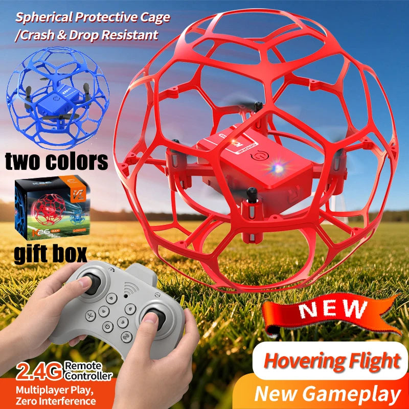 K26 2026 New Aerial Football Drone 360 ° All Inclusive Anti Fall Hand Thrown and Easy To Use Three Speed Variable Speed