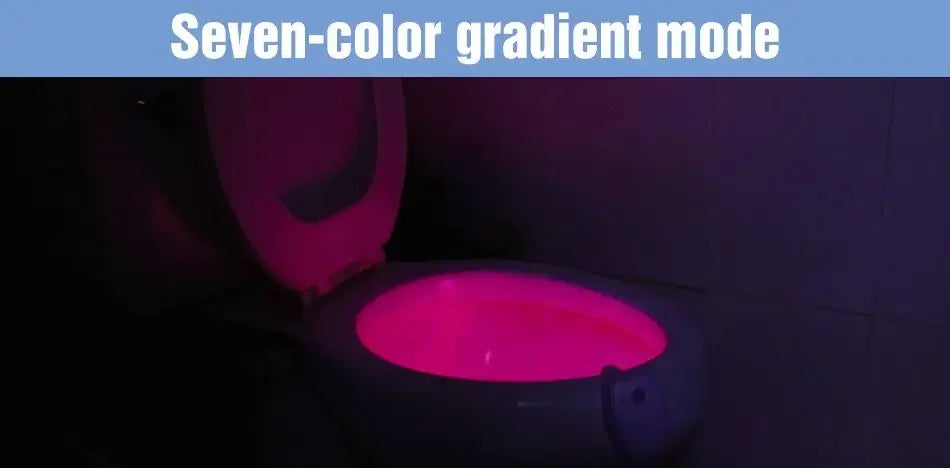 LED Toilet Lamp Smart 7 Colors 3 Modes PIR Motion Sensor Nightlight Waterproof Toilet Bowl Seat Backlight WC Atmosphere Lighting