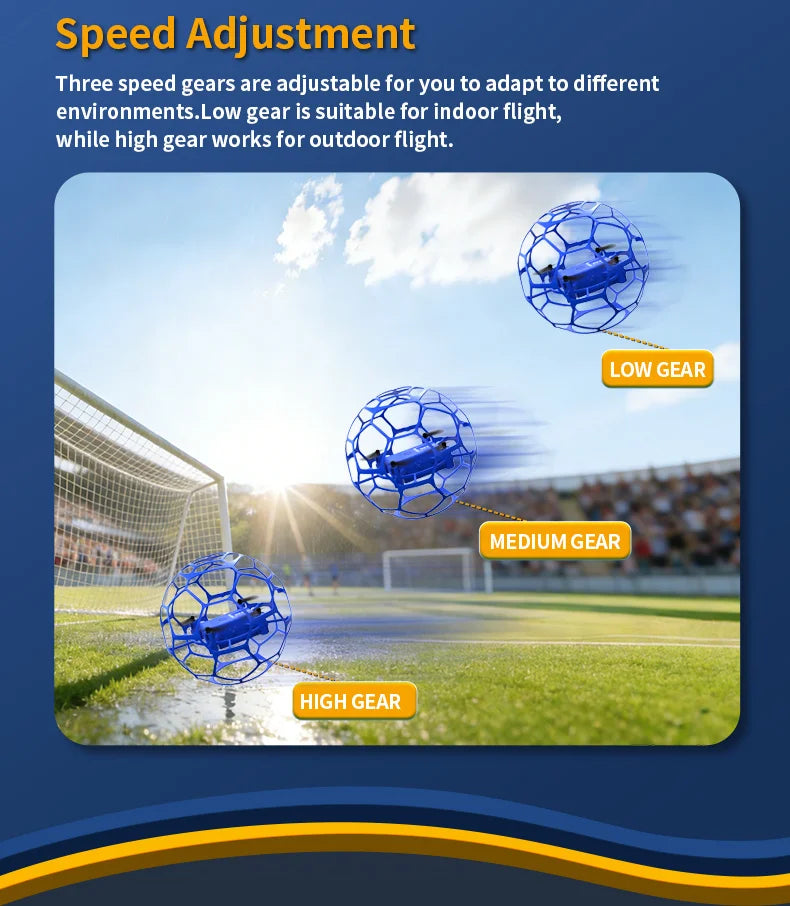 K26 2026 New Aerial Football Drone 360 ° All Inclusive Anti Fall Hand Thrown and Easy To Use Three Speed Variable Speed