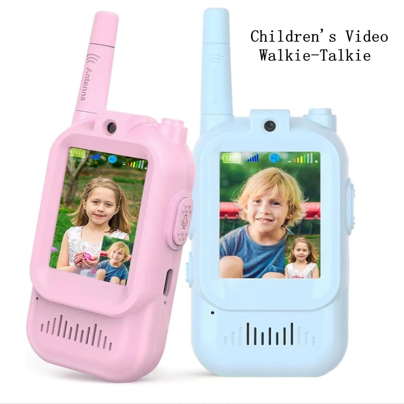Kids Video Walkie Talkie with 2" HD Screen  One-Click HD Call Intercom For Children Gadgets Technology Gift