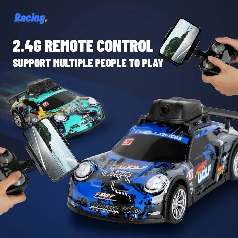 RC Racing Car With HD Camera High Speed FPV 2.4G Remote Control Photography Vehicle PVC Shell RC Vehicle for Kid With Live Video