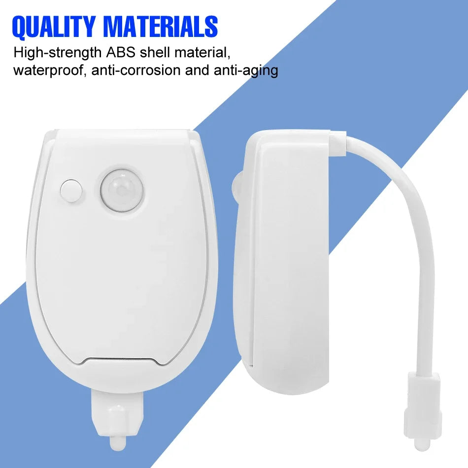 LED Toilet Lamp Smart 7 Colors 3 Modes PIR Motion Sensor Nightlight Waterproof Toilet Bowl Seat Backlight WC Atmosphere Lighting