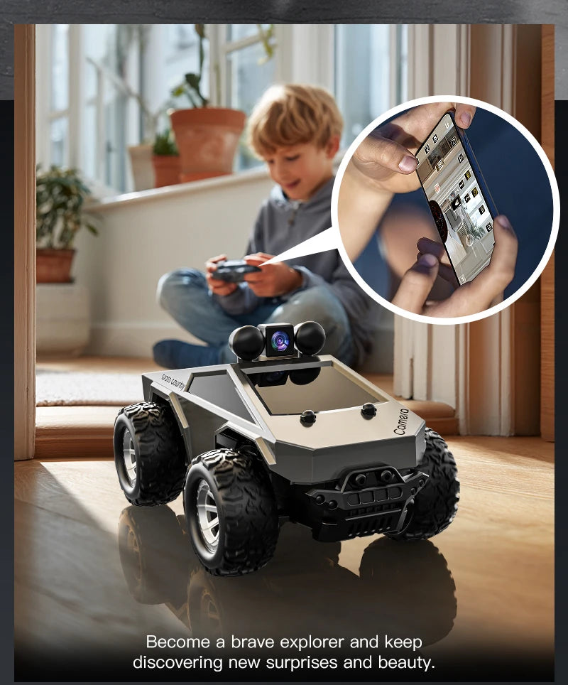1:28 RC Car With HD Camera FPV WIFI Mini Remote Control Stunt Car With Led Lights APP Control Racing Cars Toy for Kids&Adult