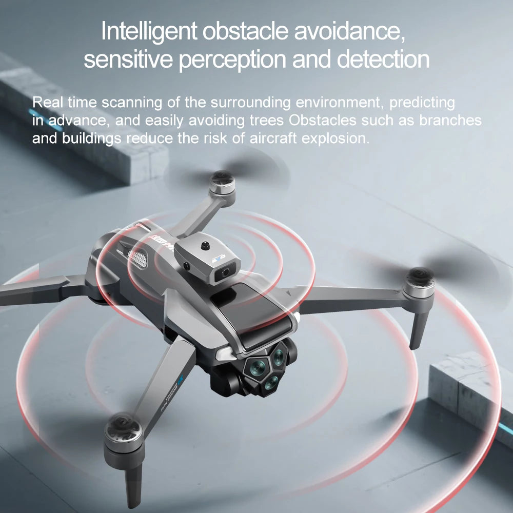 2025 New Drone with 4K Dual Camera Professional Video Drone Quadcopter 360 Intelligent Obstacle Avoidance for Gift Drone
