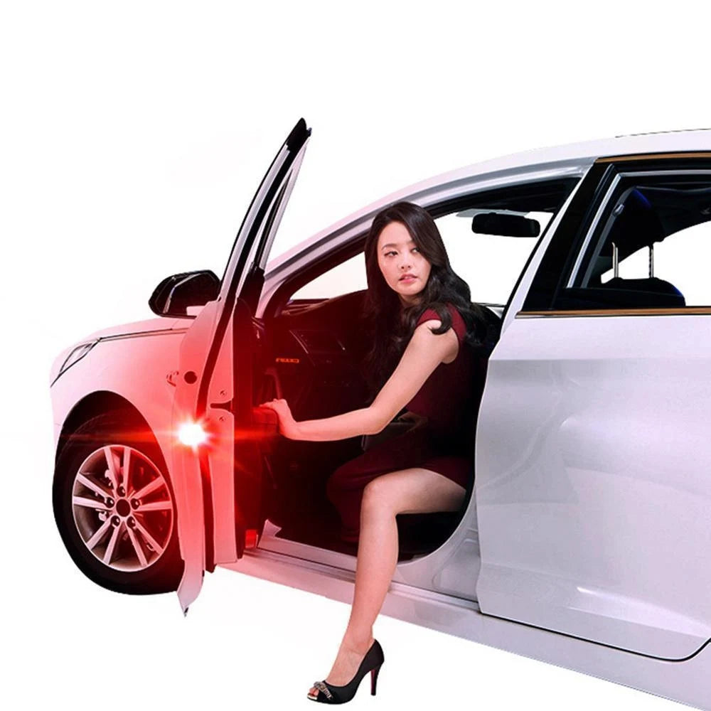 Magnetic Sensor Car Door Light Wireless LED Emergency Strobe Anti-Collision Signal Lamp for All Cars Automatic Warning Decorative Atmosphere Lamp