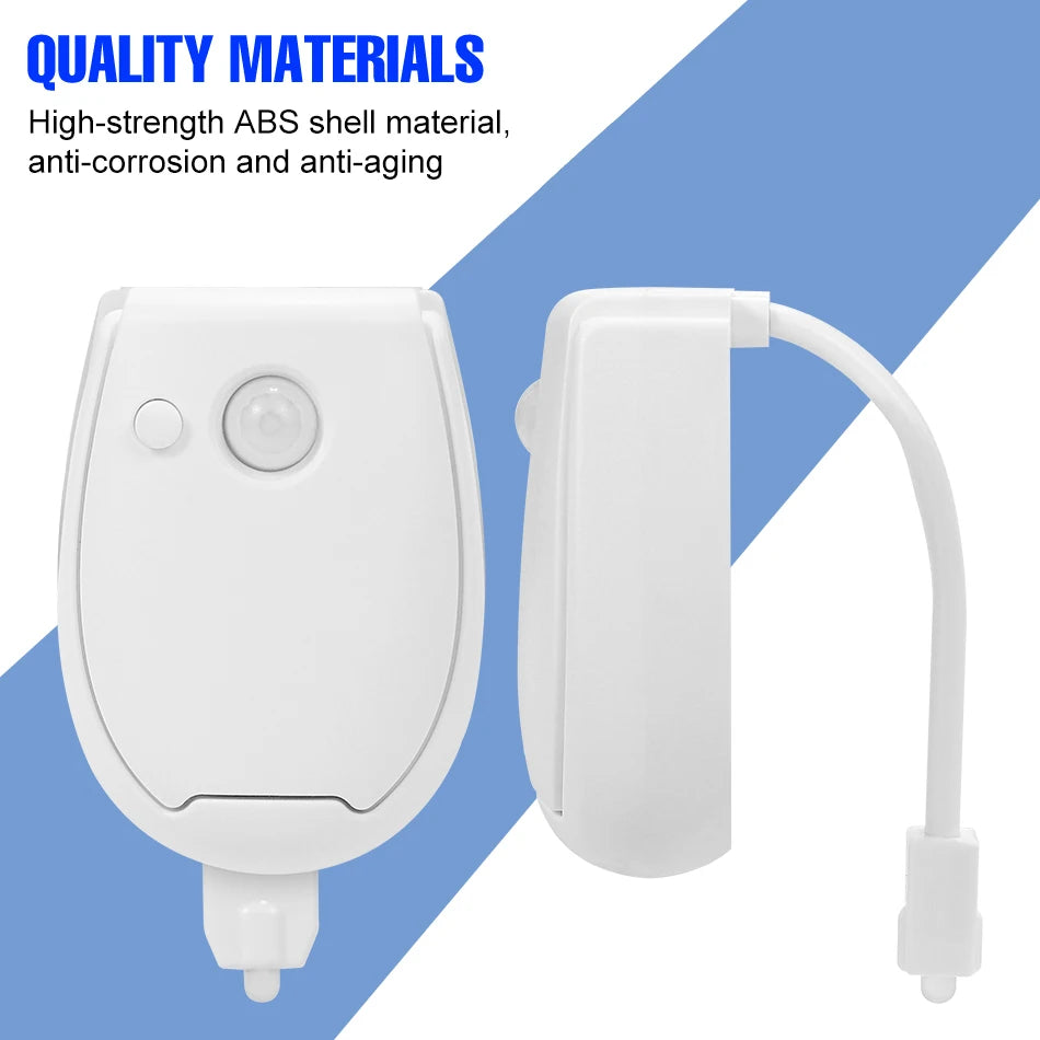 LED Toilet Lamp Smart 7 Colors 3 Modes PIR Motion Sensor Nightlight Waterproof Toilet Bowl Seat Backlight WC Atmosphere Lighting