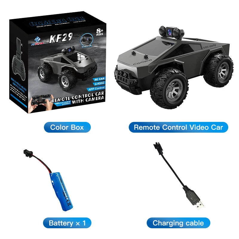 1:28 RC Car With HD Camera FPV WIFI Mini Remote Control Stunt Car With Led Lights APP Control Racing Cars Toy for Kids&Adult