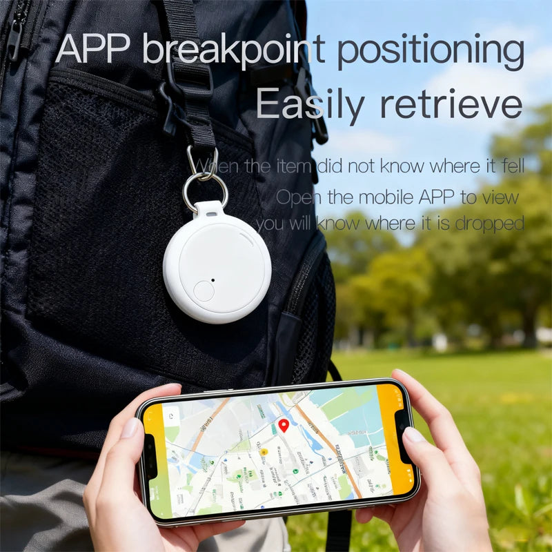 2026 GPS Bluetooth 5.0 Tracker AntiLost Device Round Pet Kids Bag Wallet Tracking Smart Finder Locator MIni