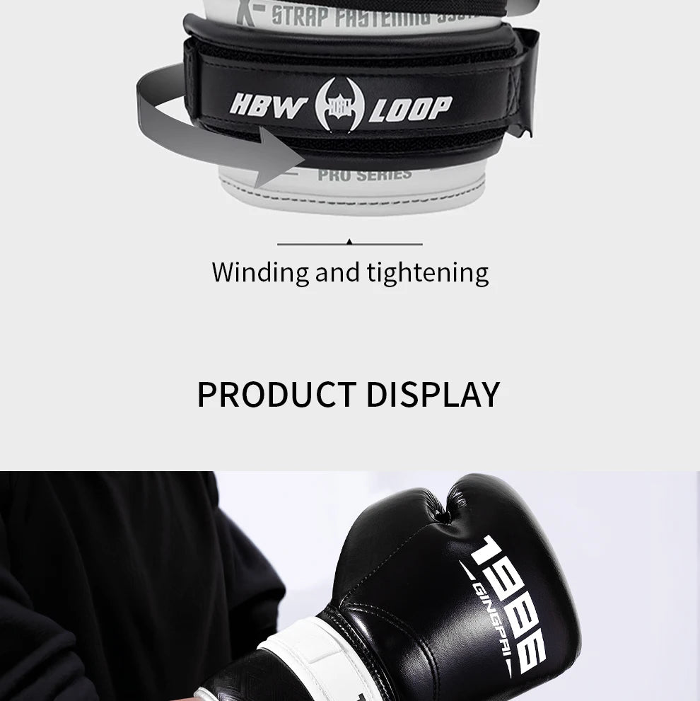 Self-adhesive Strap For Boxing Gloves Lace Up Converter Sports Martial Arts Kickboxing Adults Fixed Wrist Auxiliary Glove Lacing