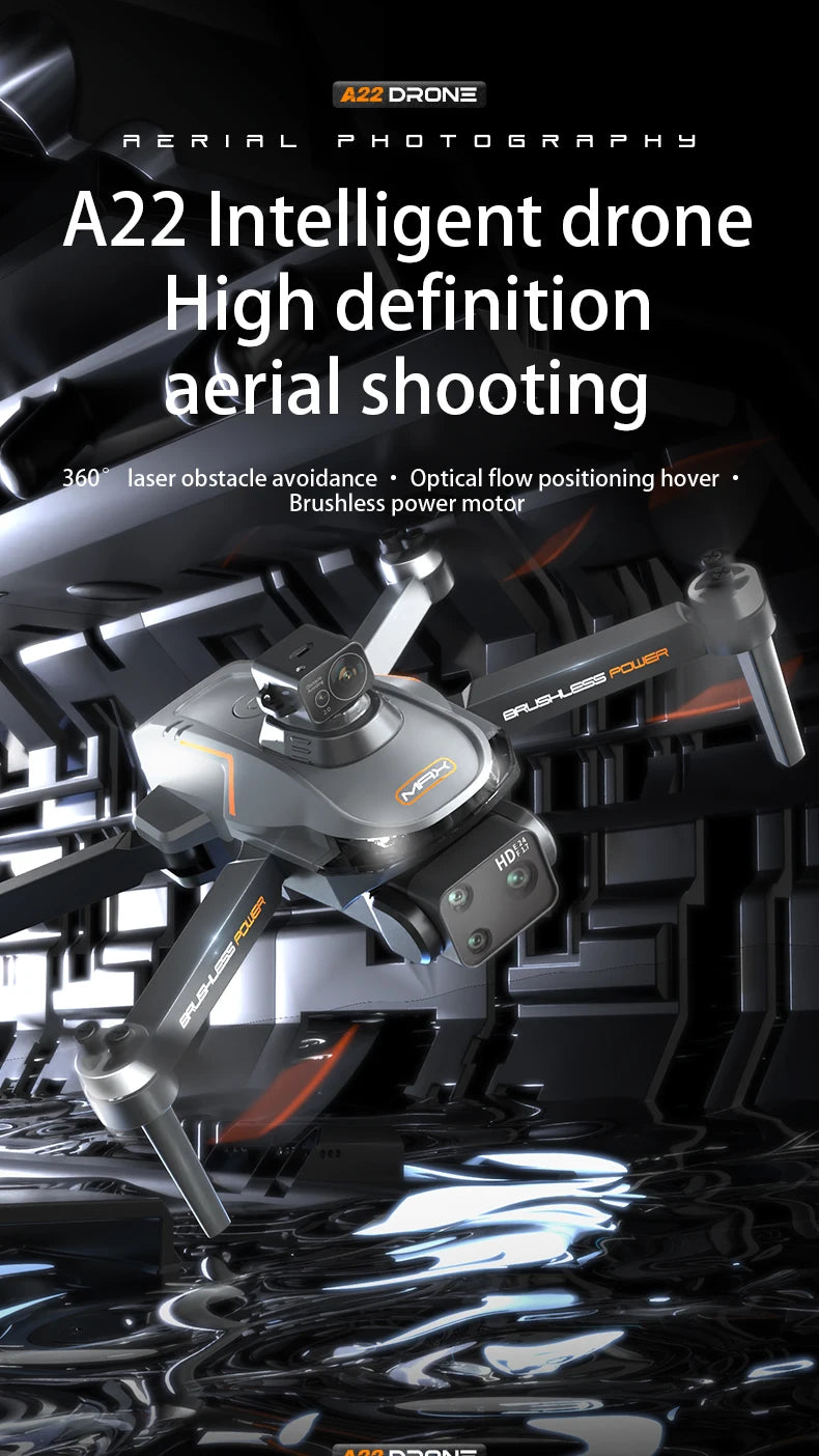 2024 NewS155 Drone With 8K Camera A22 360° Laser Obstacle Avoidance 5G Digital Image Transmission PTZ Anti-Shake EIS Camera FPV
