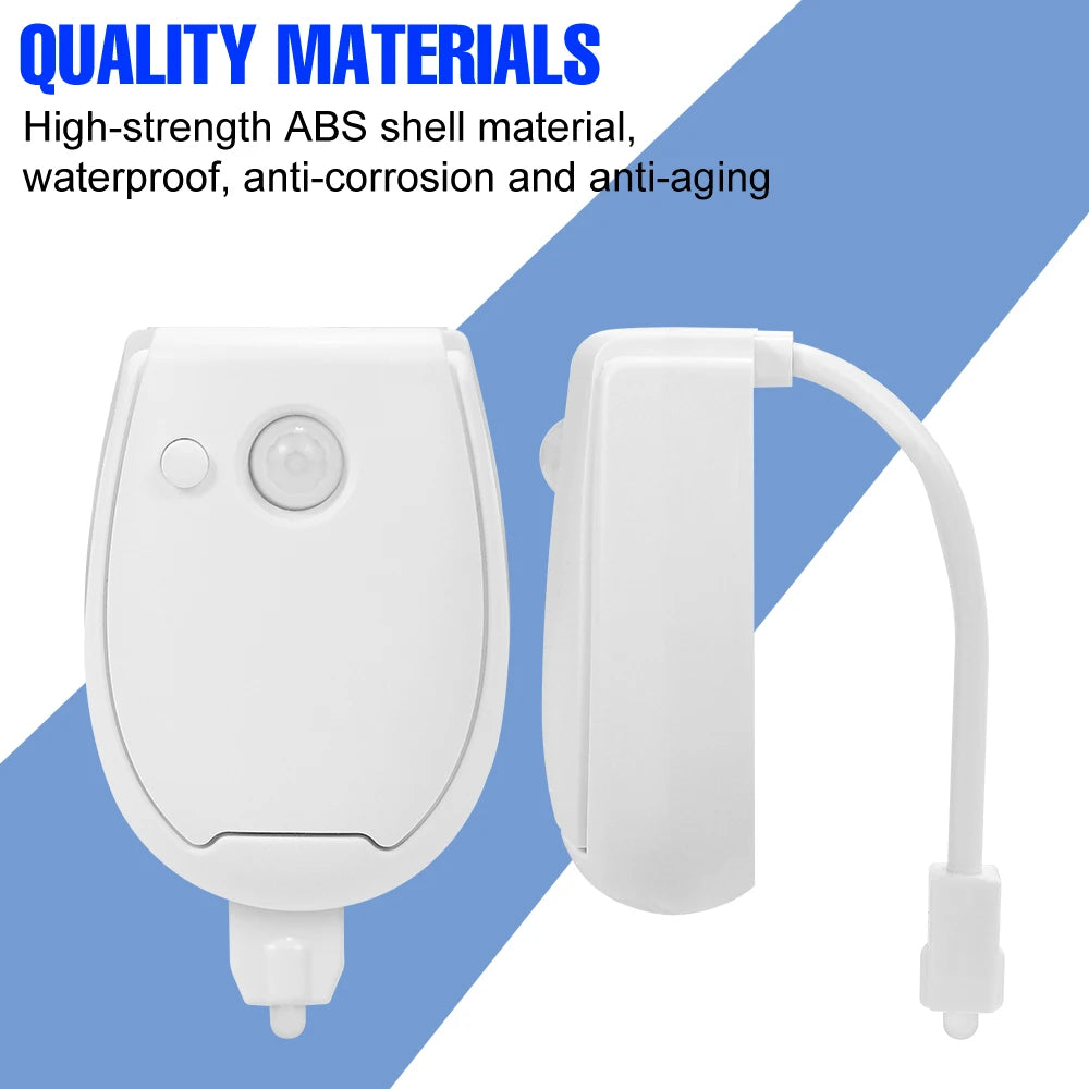 LED Toilet Lamp Smart 7 Colors 3 Modes PIR Motion Sensor Nightlight Waterproof Toilet Bowl Seat Backlight WC Atmosphere Lighting