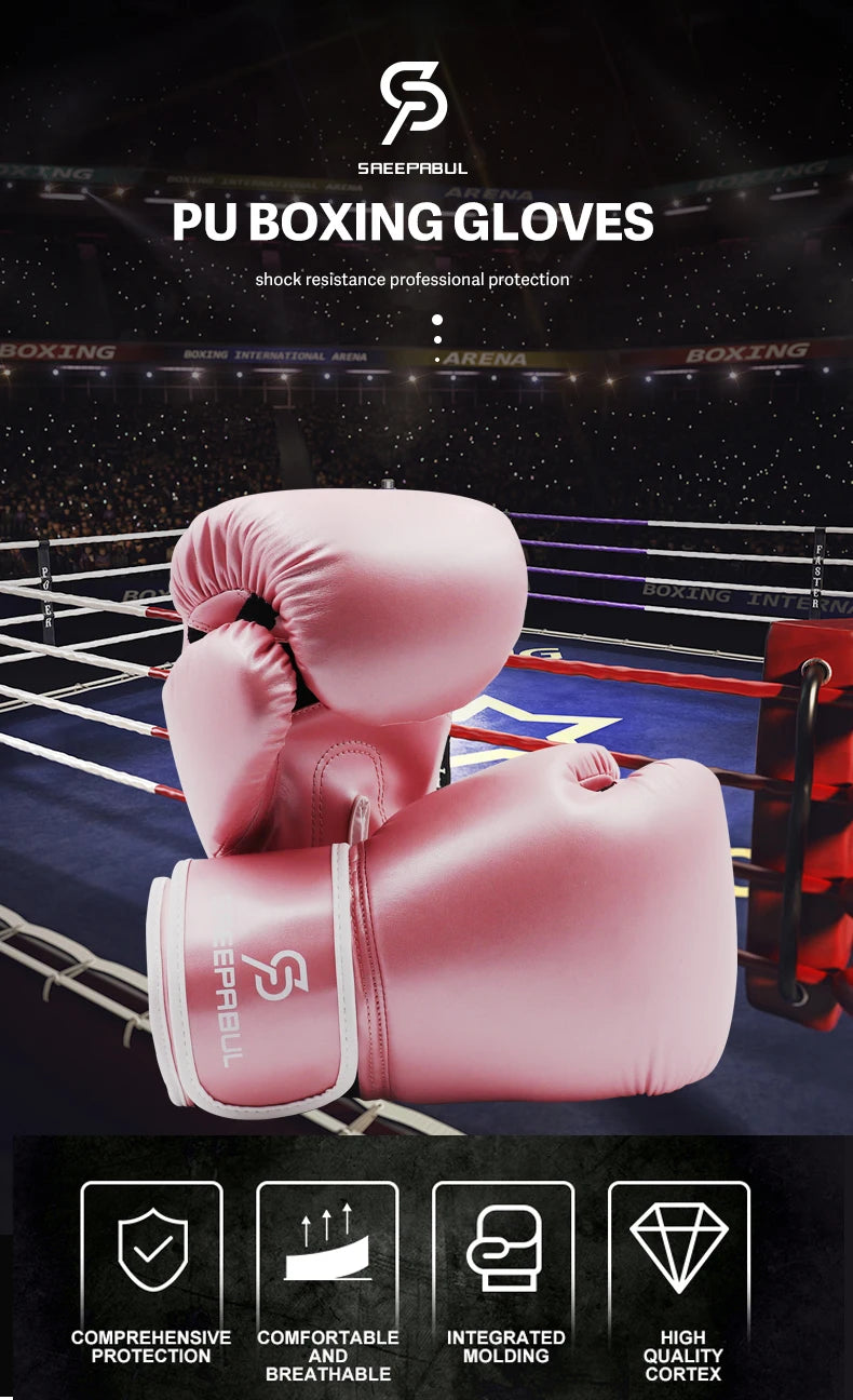 8/10/12/14/16oz Boxing Gloves Professional Adult Sanda Muay Thai Fighting Gloves Men and Women Training Sandbag Free Fight MMA