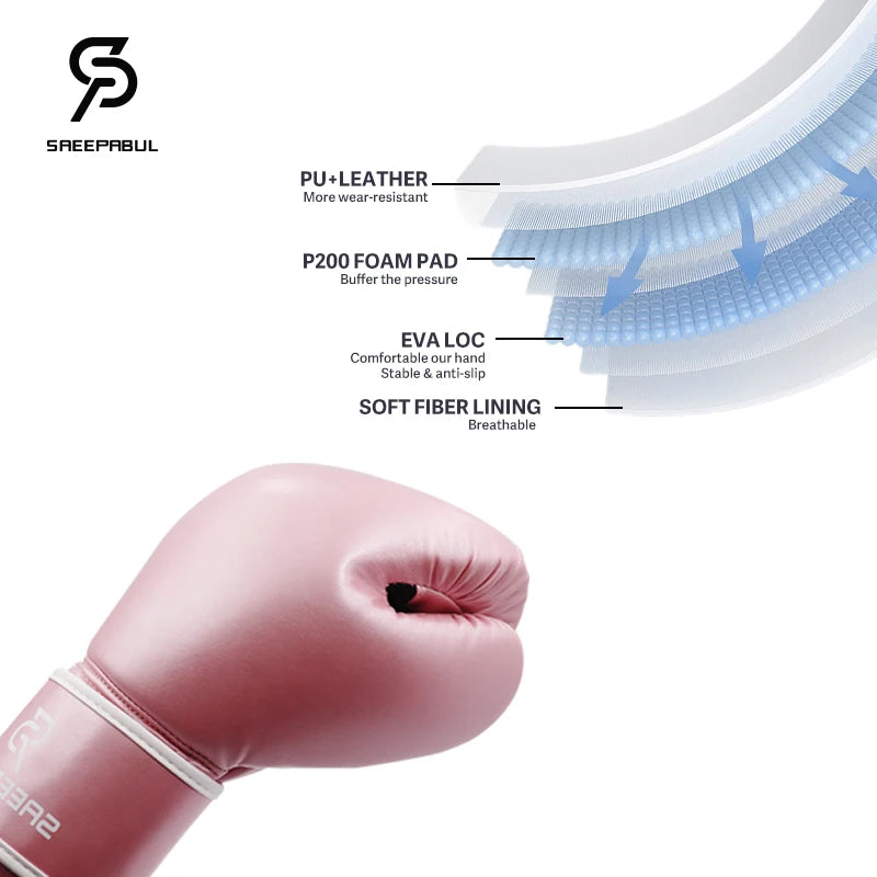 8/10/12/14/16oz Boxing Gloves Professional Adult Sanda Muay Thai Fighting Gloves Men and Women Training Sandbag Free Fight MMA