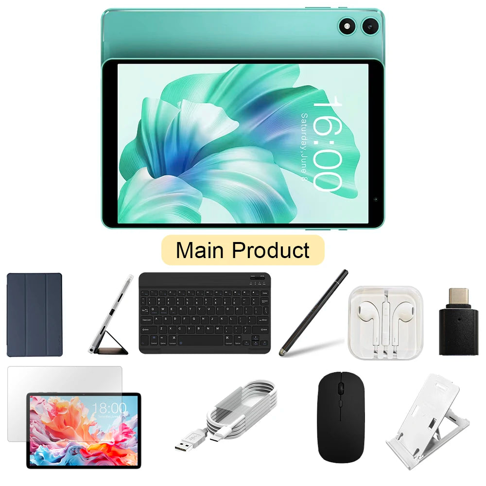 Teclast P85T Tablet PC Allwinner A523 8-Core/8inch 1280*800 HD IPS/4GB RAM/64GB ROM/5000mAh Type-C/Android 14/WiFi6+BT5.2