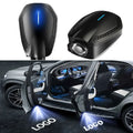Rechargeable Led Car Door Welcome Light Wireless Car Styling Laser Projector Logo Ghost Shadow Lamp Customised Logo Support