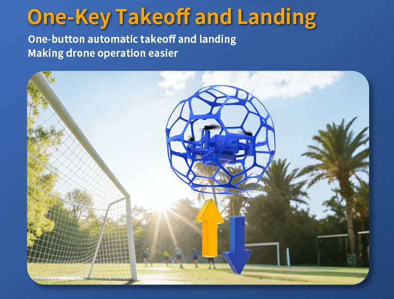 K26 2026 New Aerial Football Drone 360 ° All Inclusive Anti Fall Hand Thrown and Easy To Use Three Speed Variable Speed