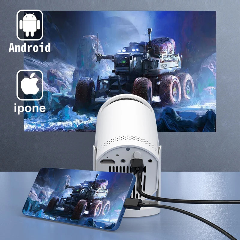 Mini Projector Native  3D Stereo Sound Multi-function Console Outdoor With Bluetooth Home Theater Cinema Portable Projectors
