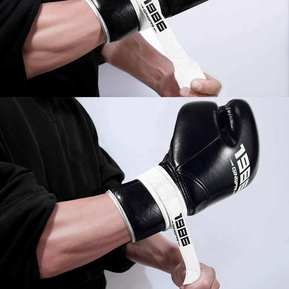 Self-adhesive Strap For Boxing Gloves Lace Up Converter Sports Martial Arts Kickboxing Adults Fixed Wrist Auxiliary Glove Lacing