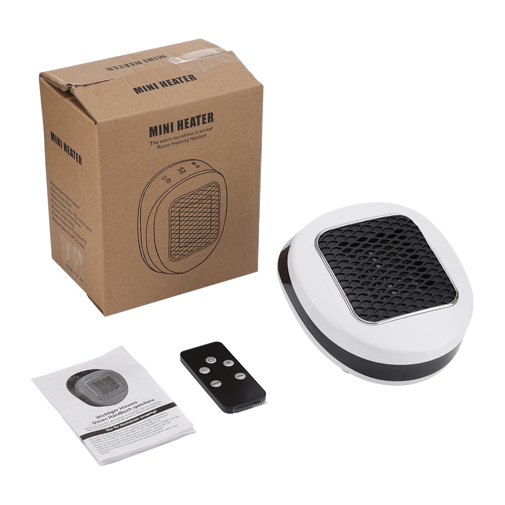 Plug In Heater Mini Electric Heater Warmer Wall Mounted Heater Fan for Home Office Dorm Room Radiator Remote Warmer Machine