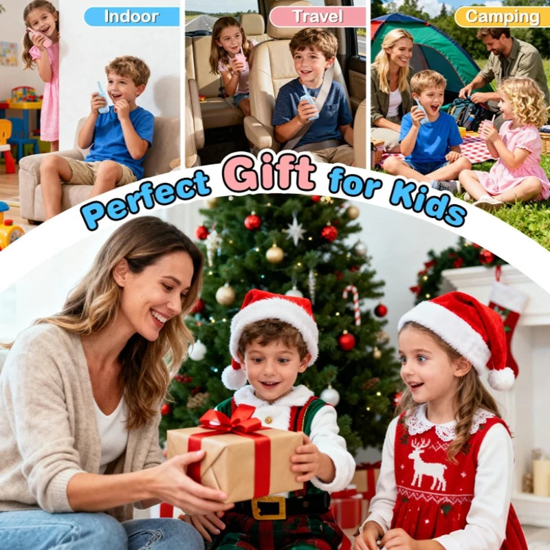 Kids Video Walkie Talkie with 2" HD Screen  One-Click HD Call Intercom For Children Gadgets Technology Gift