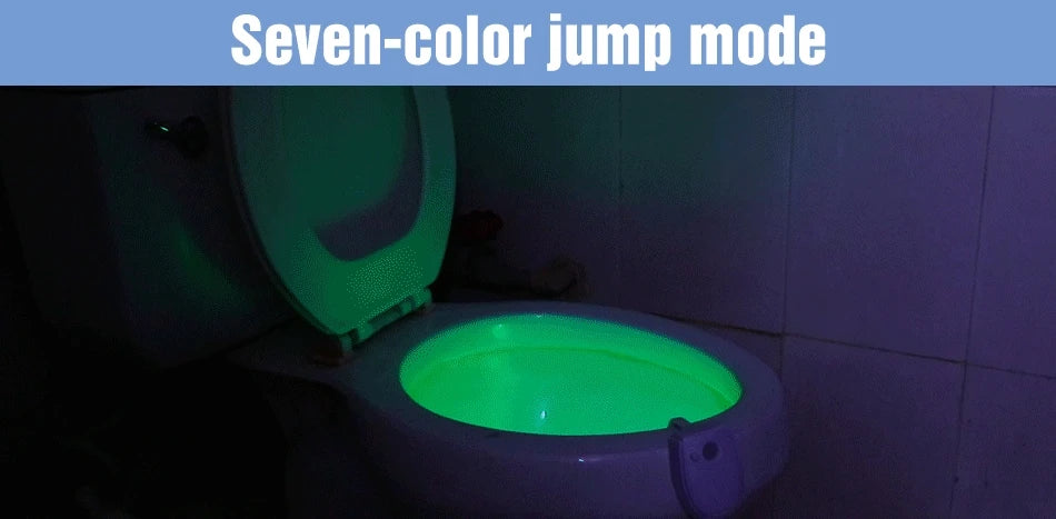 LED Toilet Lamp Smart 7 Colors 3 Modes PIR Motion Sensor Nightlight Waterproof Toilet Bowl Seat Backlight WC Atmosphere Lighting