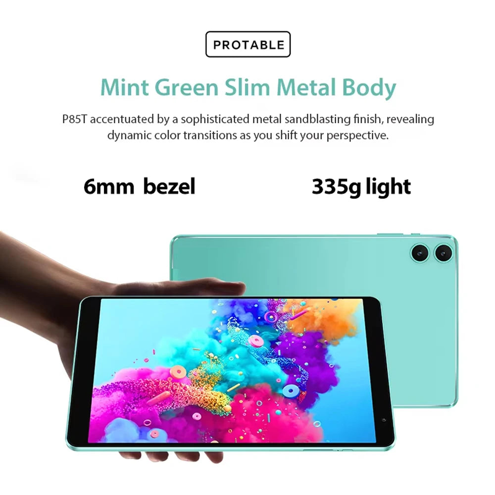 Teclast P85T Tablet PC Allwinner A523 8-Core/8inch 1280*800 HD IPS/4GB RAM/64GB ROM/5000mAh Type-C/Android 14/WiFi6+BT5.2