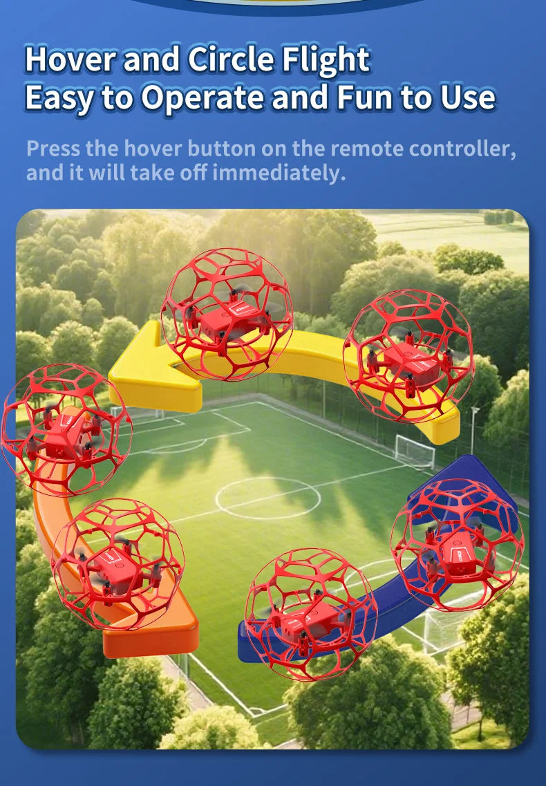 K26 2026 New Aerial Football Drone 360 ° All Inclusive Anti Fall Hand Thrown and Easy To Use Three Speed Variable Speed