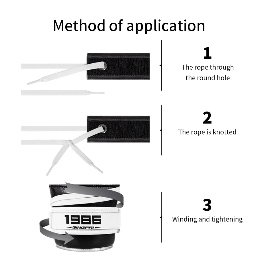 Self-adhesive Strap For Boxing Gloves Lace Up Converter Sports Martial Arts Kickboxing Adults Fixed Wrist Auxiliary Glove Lacing