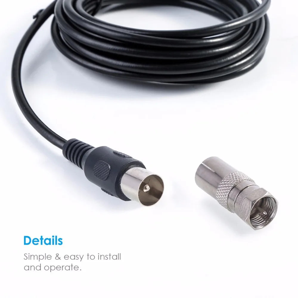 4K New Digital Tv Antenna Receiver Indoor and Outdoor High-Definition Digital Terrestrial Wave Hdtv Tv Antenna Supports Multiple National Tv Standards