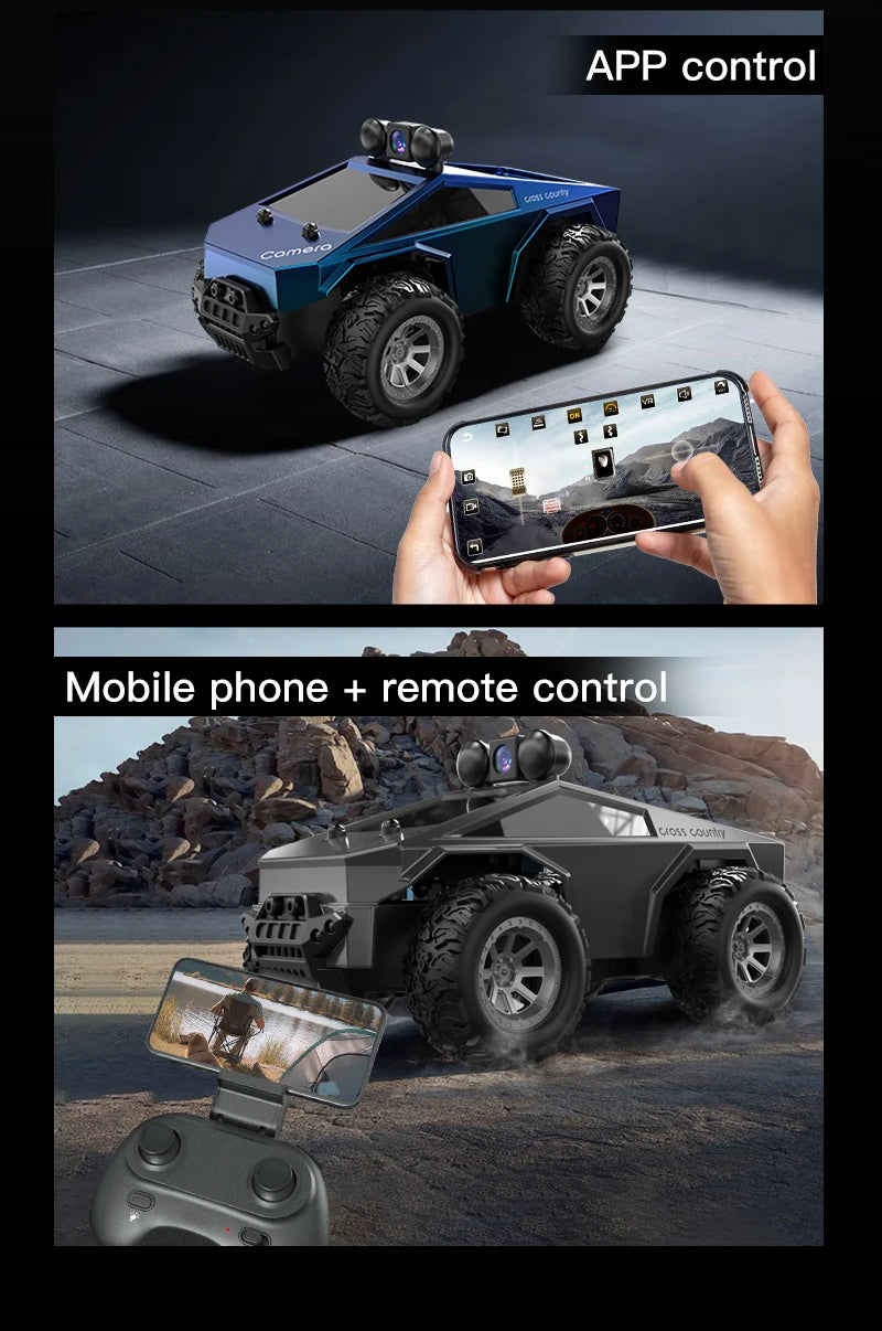 1:28 RC Car With HD Camera FPV WIFI Mini Remote Control Stunt Car With Led Lights APP Control Racing Cars Toy for Kids&Adult